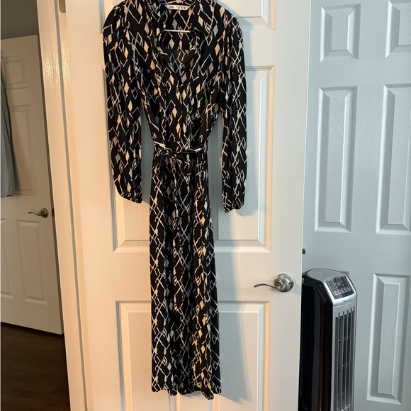 Zara Size Small Black and White Patterned Dress - Picture 1 of 4